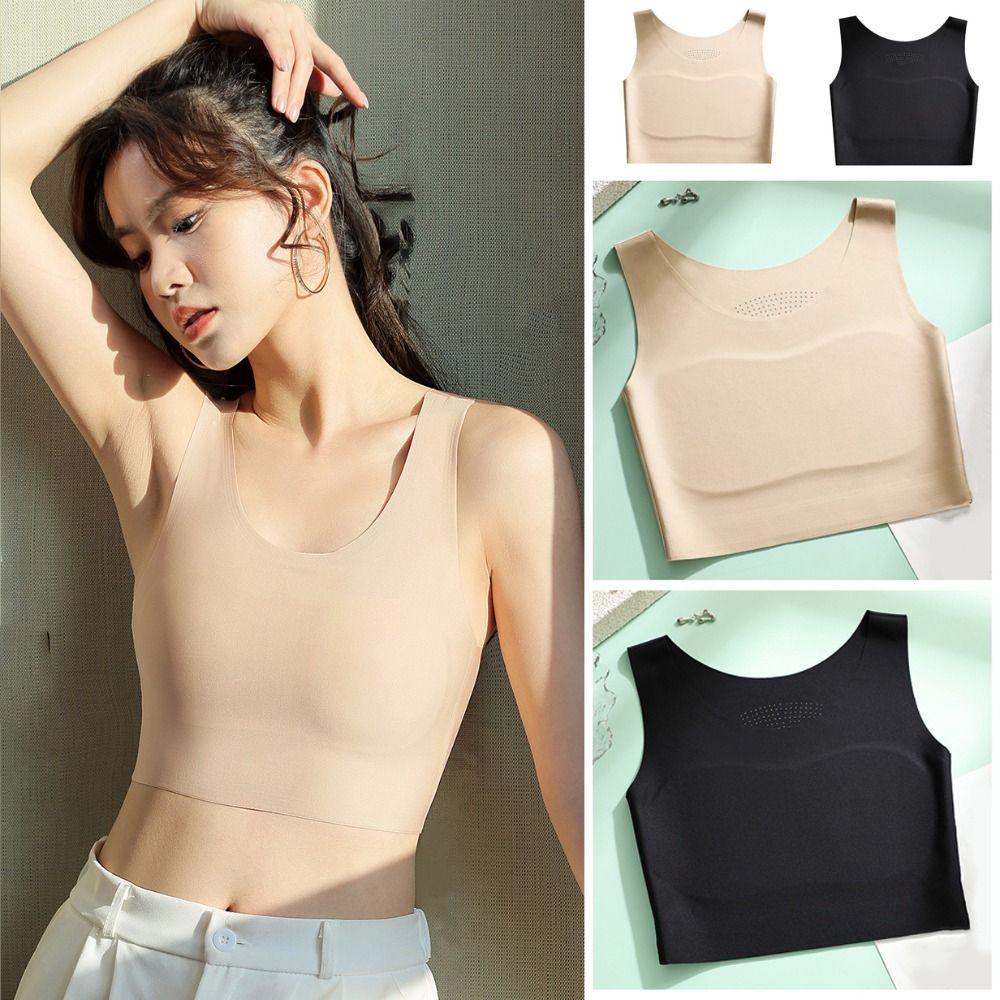 Plunge Bra Push Up - Sutiã Sem Costura de Seda Gelada