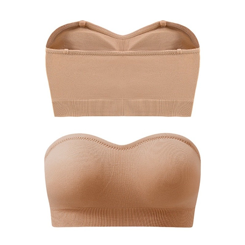 Push Up Bra Silicone - Sutiã Bandeau Sem Alças Confortável com