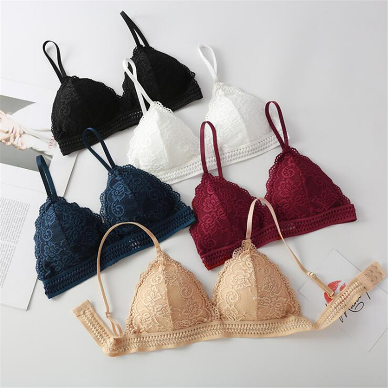 Lace Bralette Set - Sutiã Feminino 2026 Novo Estilo Francês