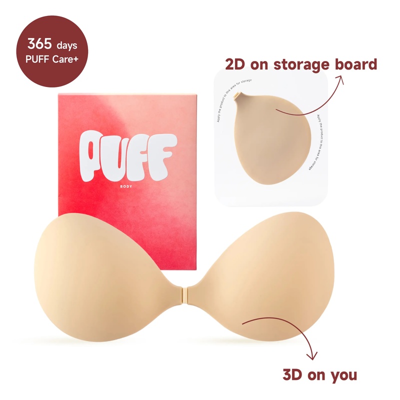 Push Up Bra Silicone - PUFF VIRAL No.1 Sutiã Adesivo de