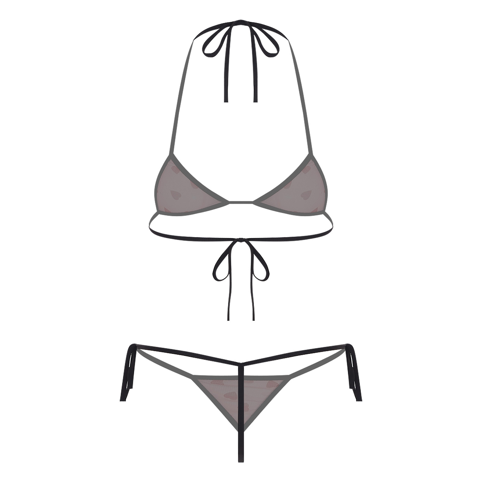 Mulheres micro mini biquíni li - Lace Bralette Set avaliação e preço