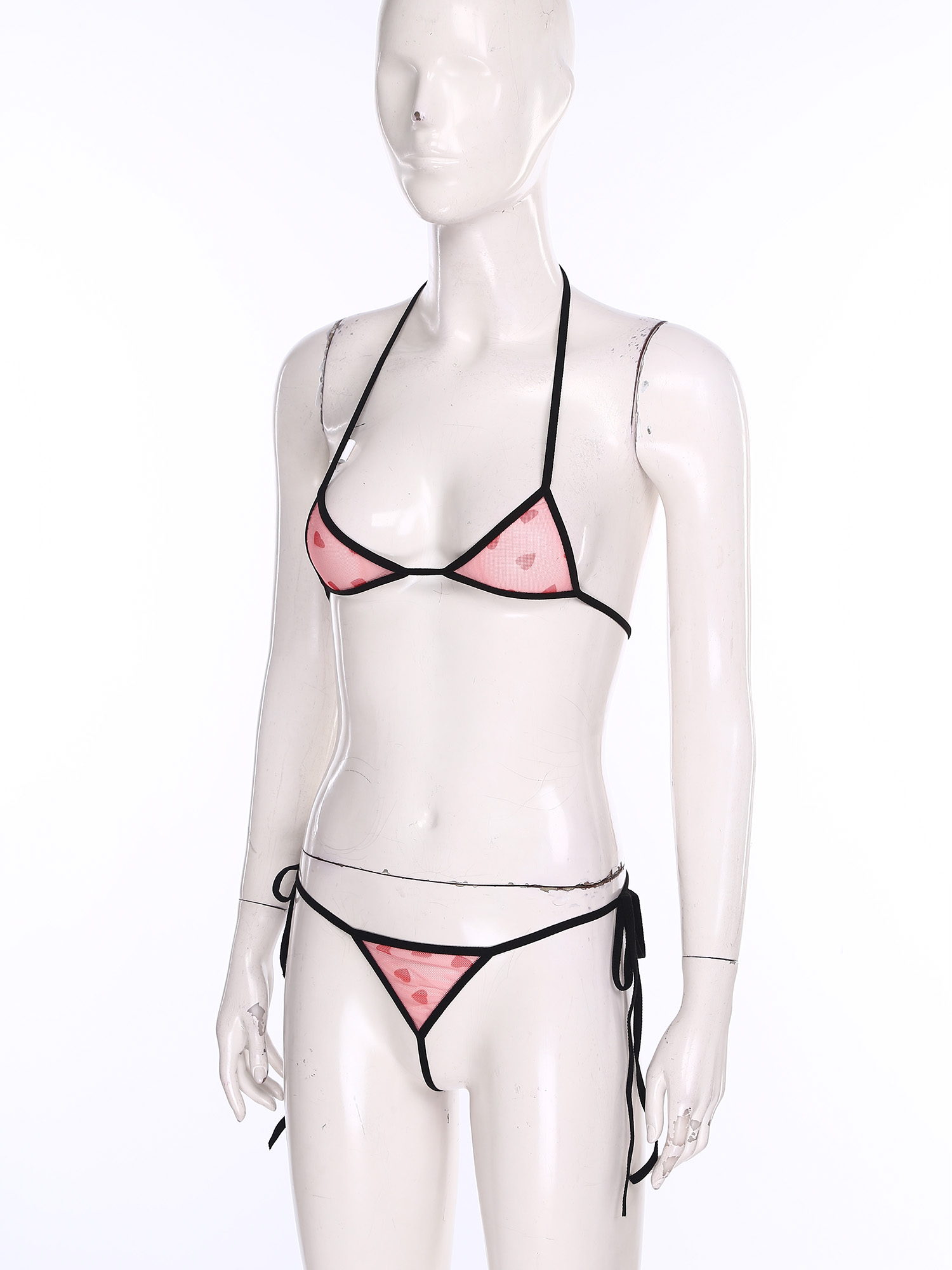 Mulheres micro mini biquíni li - Lace Bralette Set avaliação e preço