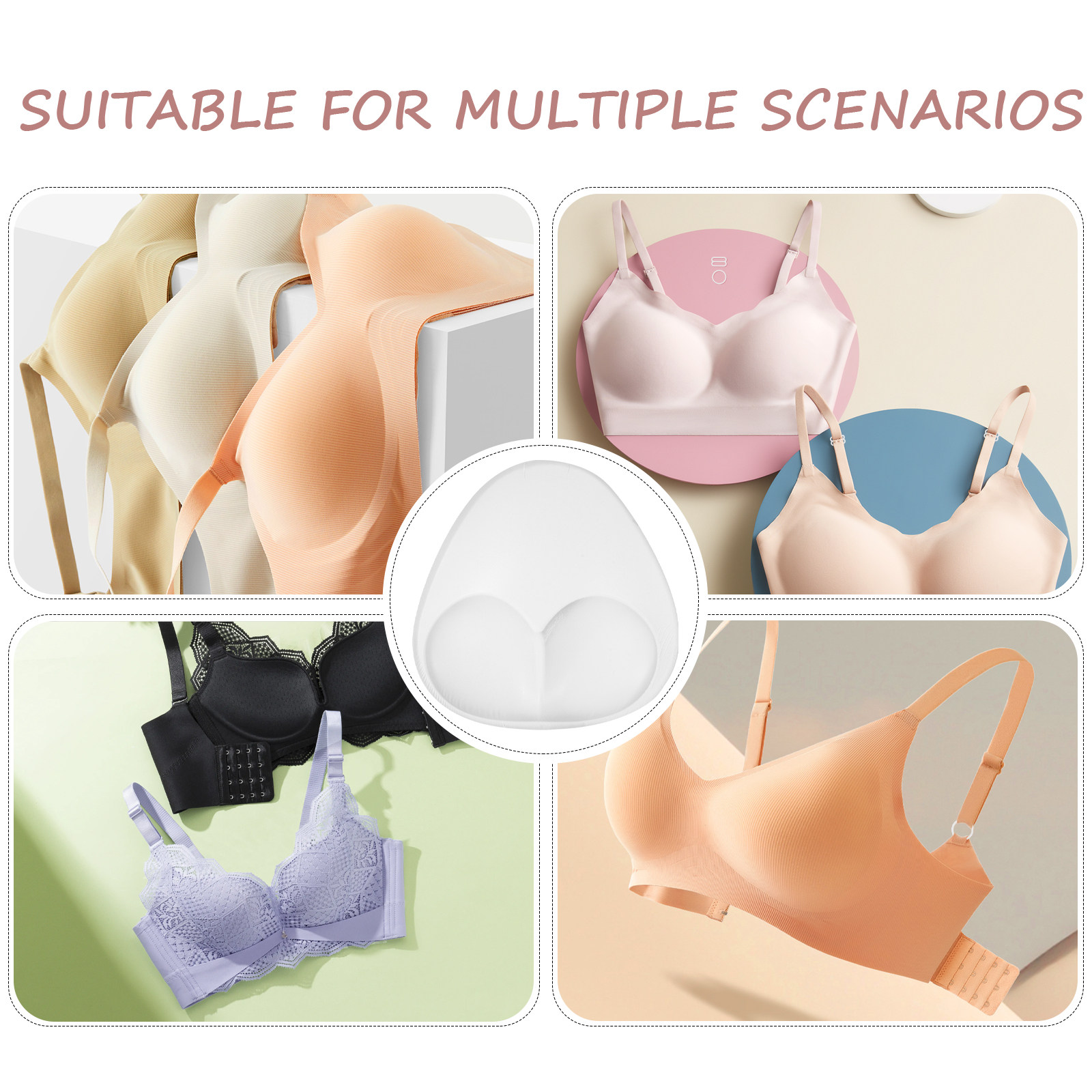 1 Par de Almofadas de Silicone - Push Up Bra Silicone avaliação e preço