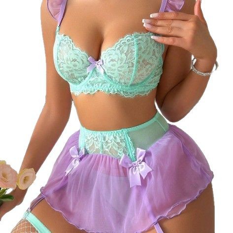 Conjunto Erótico Sexy de Renda - Lace Bralette Set avaliação e preço