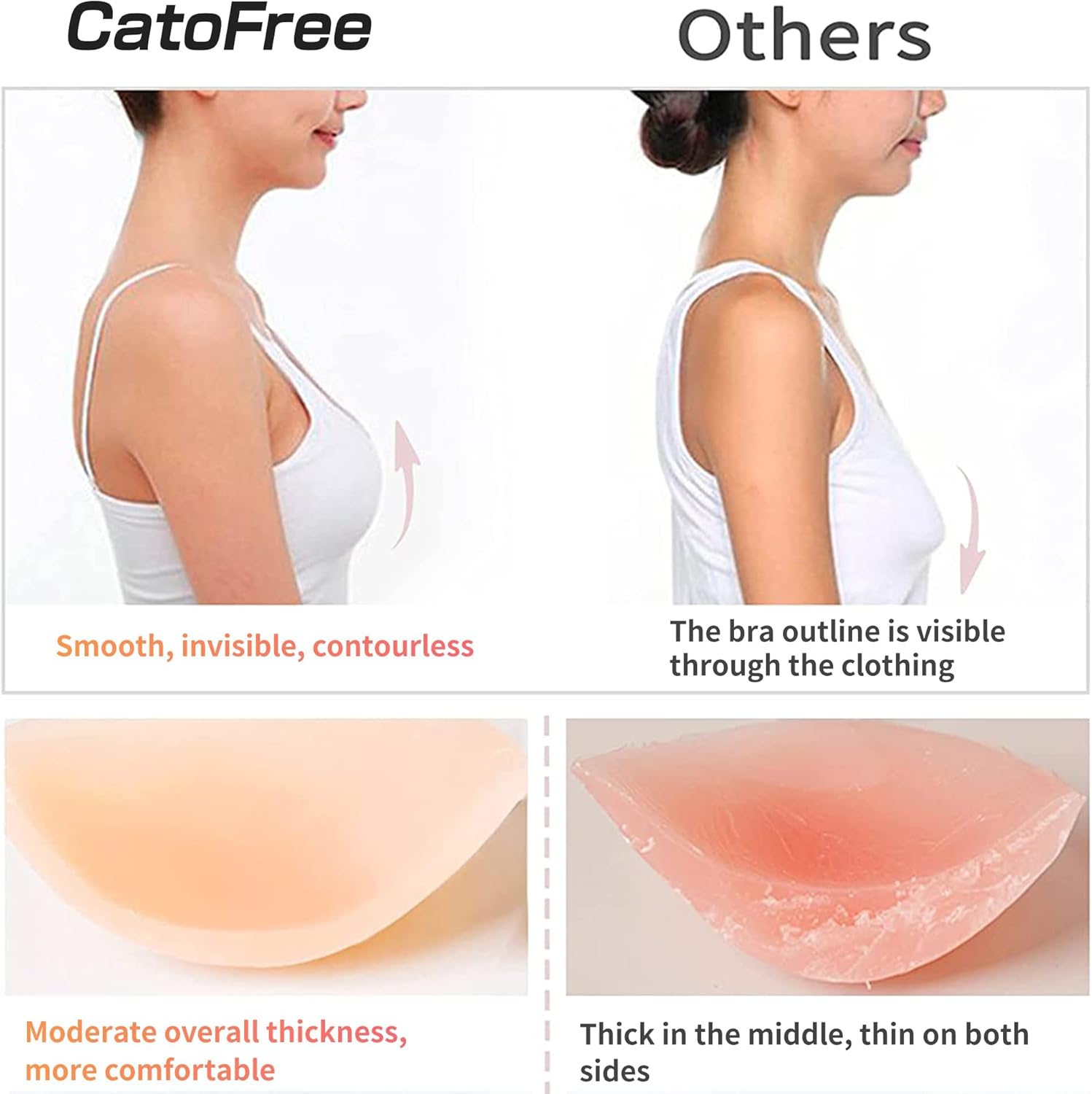 Sutiã de Silicone Sólido Sem F - Push Up Bra Silicone avaliação e preço