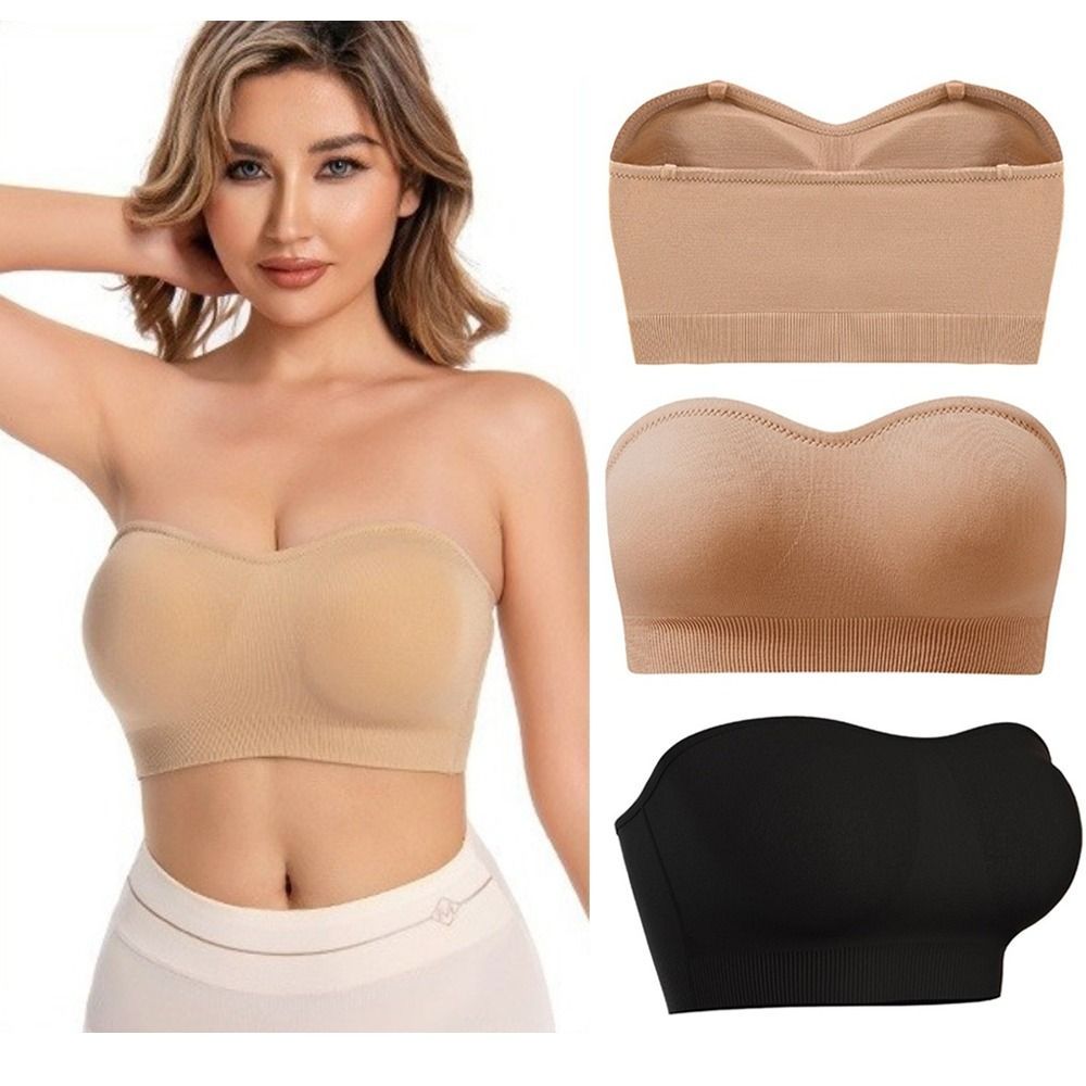 Sutiã Bandeau Sem Alças Confor - Push Up Bra Silicone avaliação e preço
